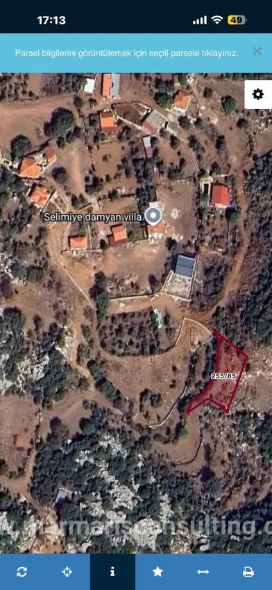Marmaris Selimiye Dorf In einer für die Investition geeigneten 773 m2 großen verkaufsbaren Fläche Land
