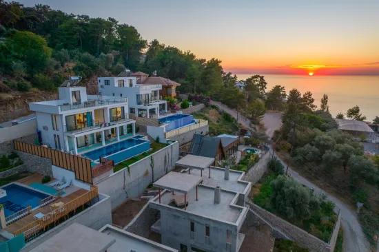 In Faralya eine Villa mit Meeresblick