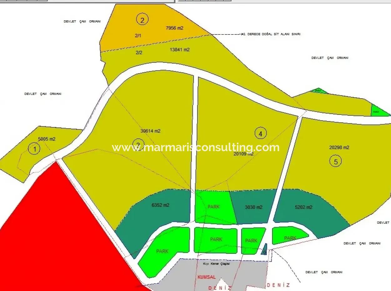 150000 M2 Im Zentrum Von Marmaris Ist Eine 5-Sterne-Resort,Hotel, Grundstück Zum Verkauf Passend Für