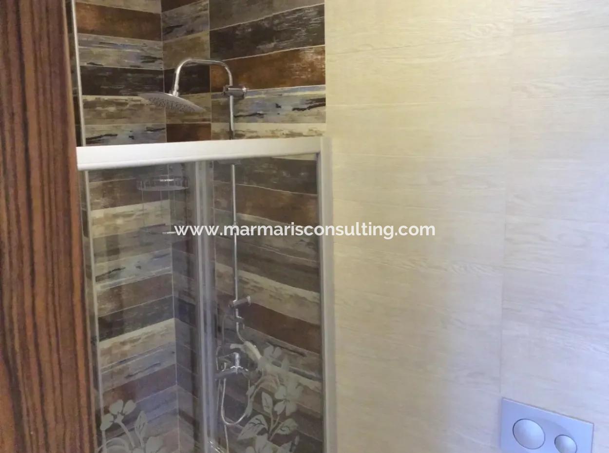 Marmaris Armutalan, Freistehende Villa Für Verkauf, 4 Zimmer, 1 Wohnzimmer, Zweibettzimmer Mit Garten