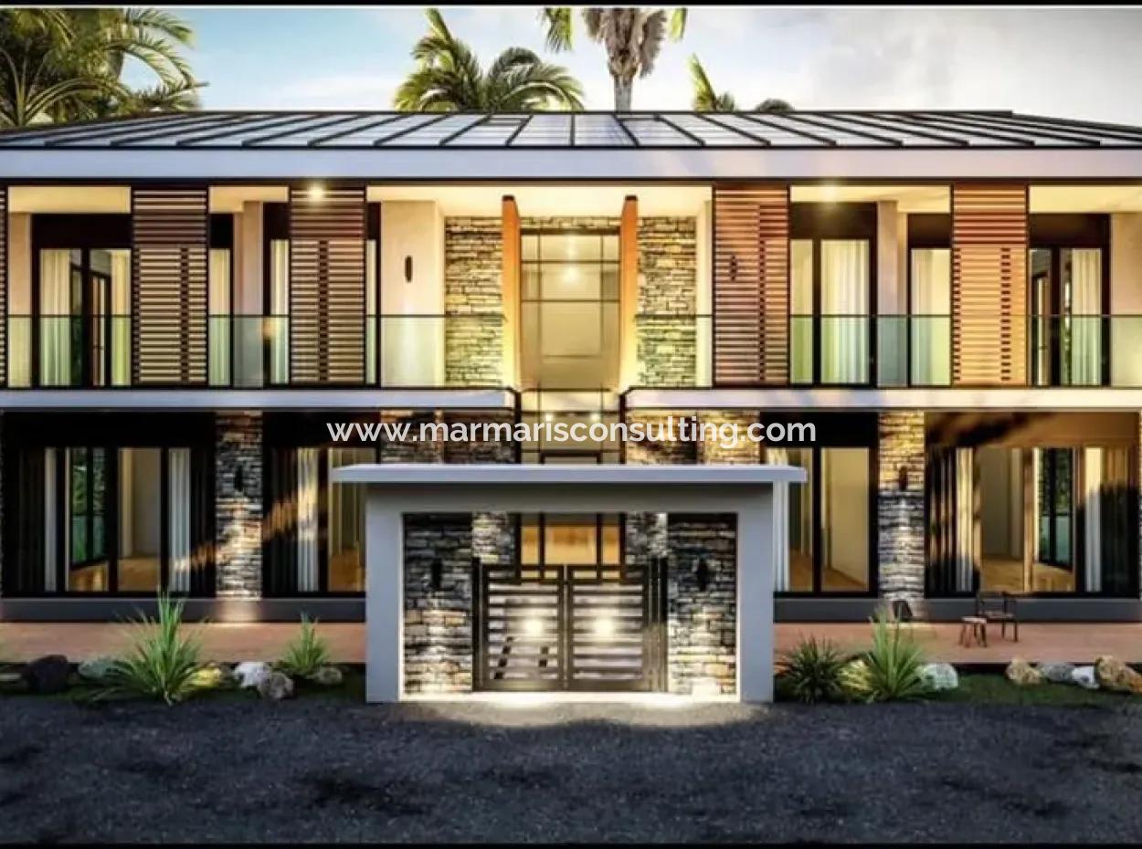 Ultra Luxus 2 Zimmer 1 Halle 100 M2 Wohnung Zum Verkauf Produktion Von Eigenem Strom In Marmaris Zentrum