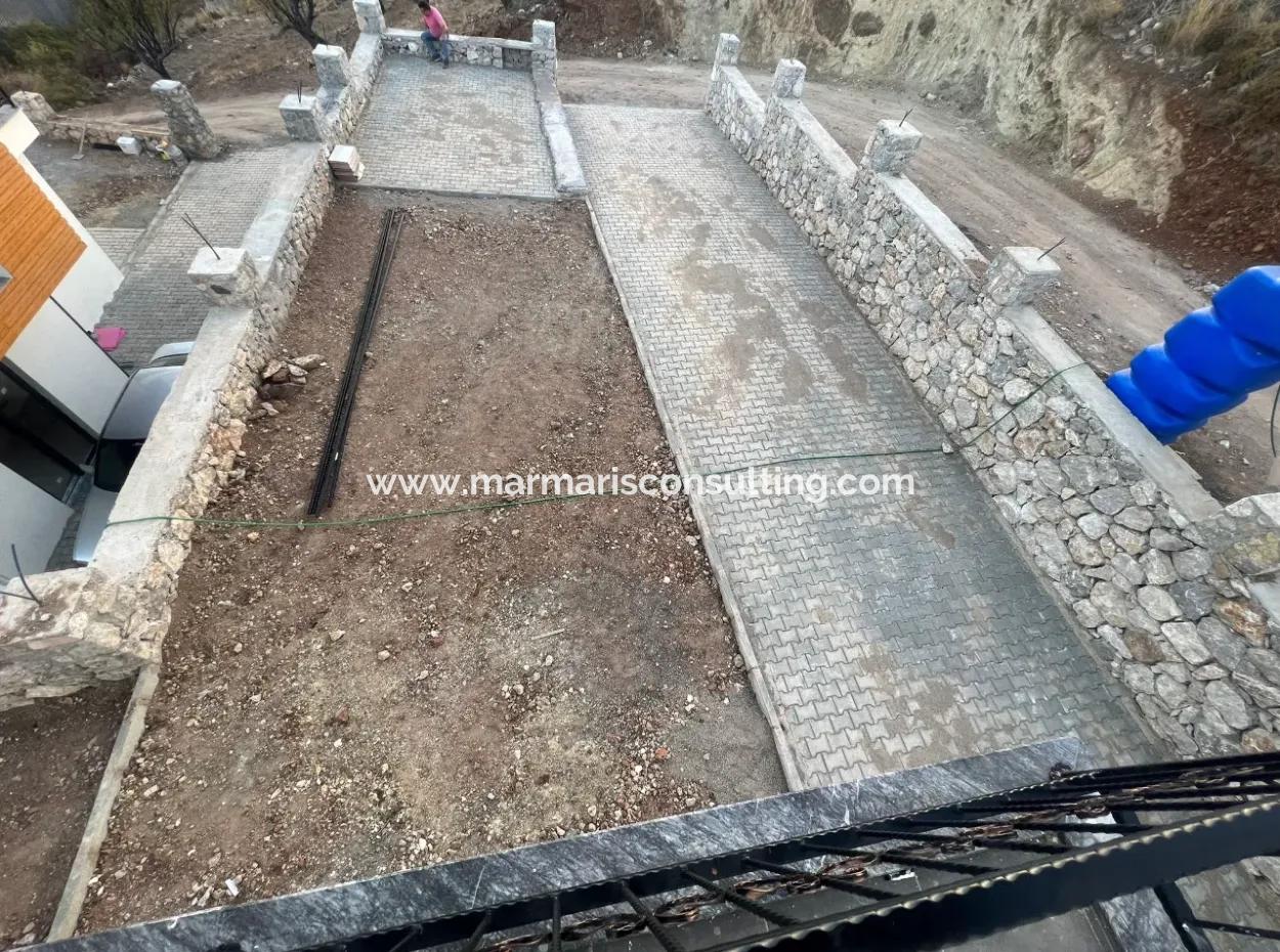 Villa Zum Verkauf In Marmaris Bozburun Nachbarschaft Mit Meerblick, Freistehendem Garten, Parkplatz