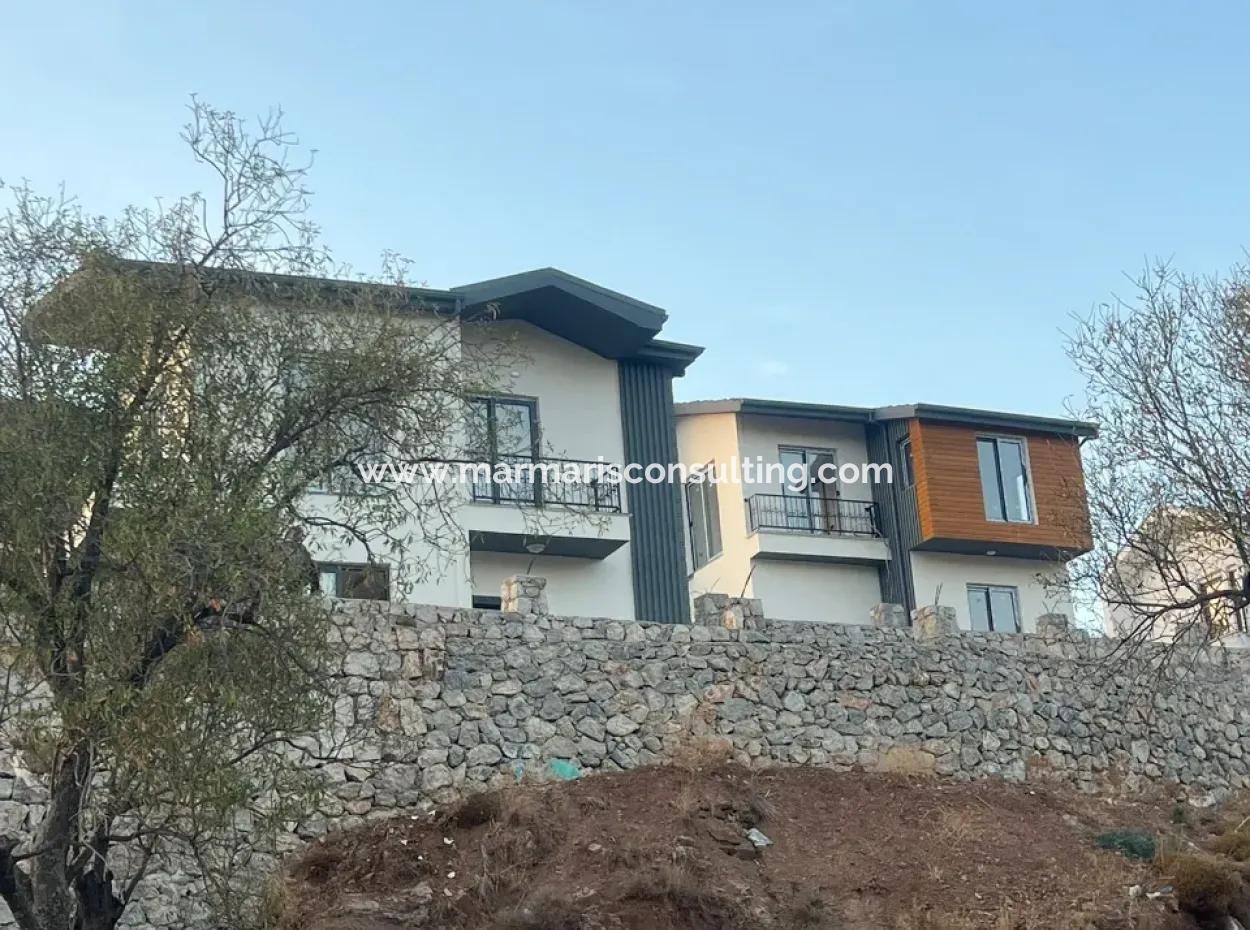 Villa Zum Verkauf In Marmaris Bozburun Nachbarschaft Mit Meerblick, Freistehendem Garten, Parkplatz