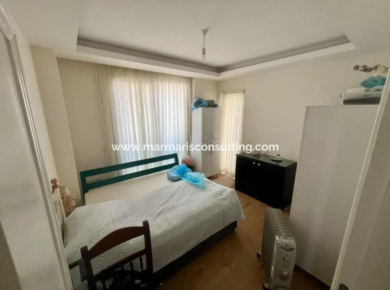 2 Zimmer, 1 Wohnzimmer, Neubau, Oberes Maisonette-Doppelzimmer, 90 M2, Wohnung Zum Verkauf Im Zentrum Von Marmaris, In Der Nähe Des Meeres