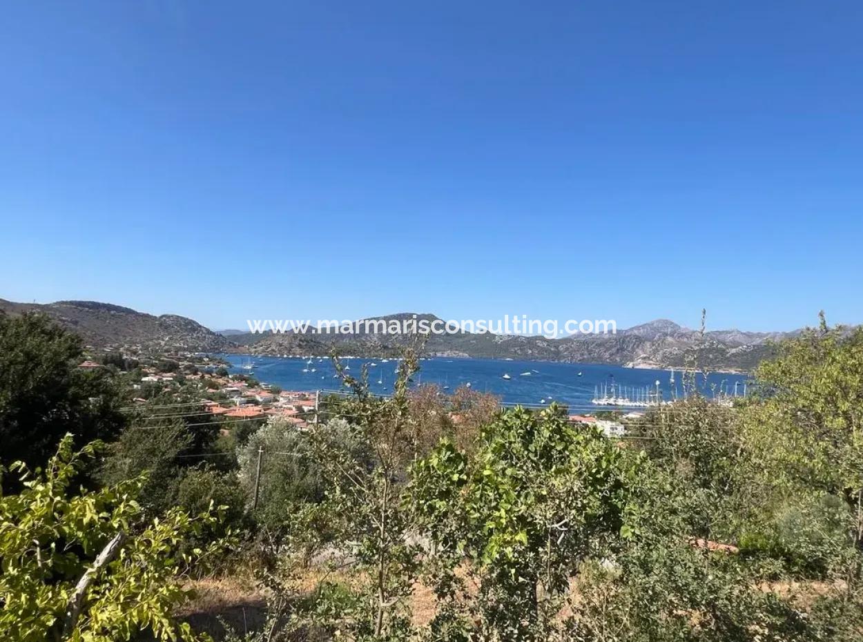 Grundstück Zum Verkauf In Marmaris Selimiye Nachbarschaft Mit Meerblick 5200M2, Geeignet Für Den Bau Von 2 Villen Oder Hotelbau