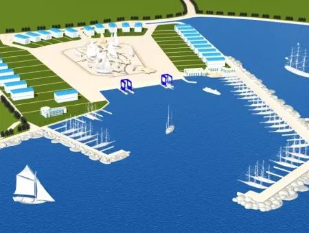 Das Land Zum Verkauf Von Marmaris In Der Nähe Des Meeres Grundstück Hotels, Marina, Yacht Club Land 4000 M2