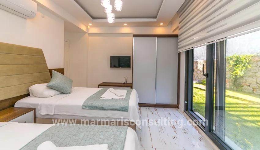 In Faralya, a magnificent villa with a sea view