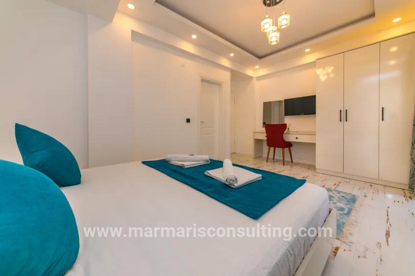 In Faralya, a magnificent villa with a sea view