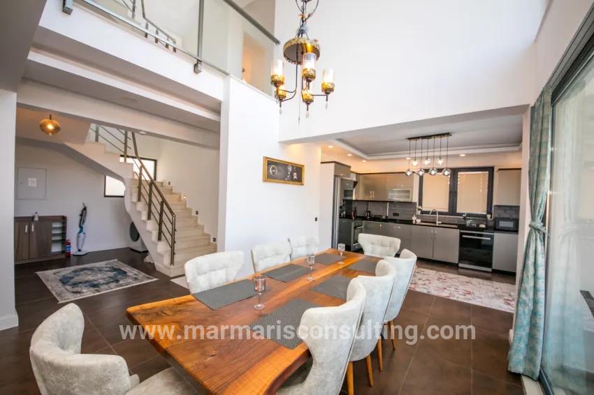 In Faralya, a magnificent villa with a sea view
