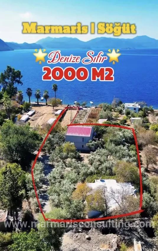 4+2 Bedroom Waterside For sale in Söğüt Nbh. Marmaris - 2.000 m²
