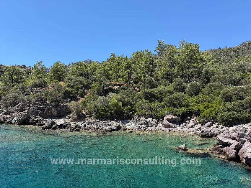 Marmaris Turunç cove with sea zero 4700 m2 controlled usage area