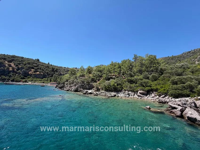 Marmaris Turunç cove with sea zero 4700 m2 controlled usage area
