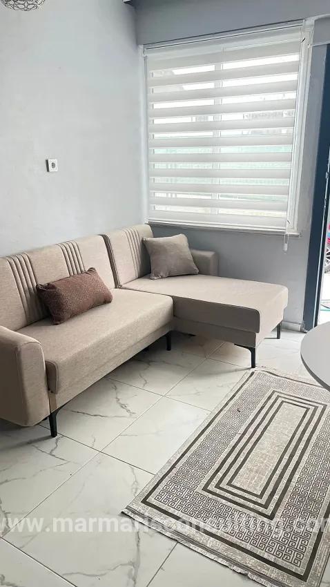 1+1 Bedroom Apartment For rent in Siteler Nbh. Marmaris - 55 m²