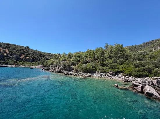 Marmaris Turunç cove with sea zero 4700 m2 controlled usage area