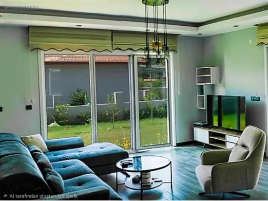 Fully Detached 4+1 Furnished Rental Listing – 400 m² Private Garden, 30 m² Terrace – Hisarönü Neighbourhood