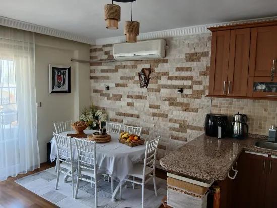 Detached Entrance Pool In the Complex 2+1 For Sale Duplex Apartment İçmeler