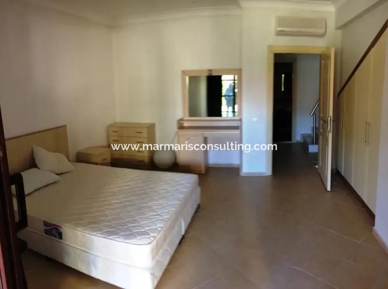 Super Luxury Duplex Apartment With Swimming Pool In Icmeler, Within The Site