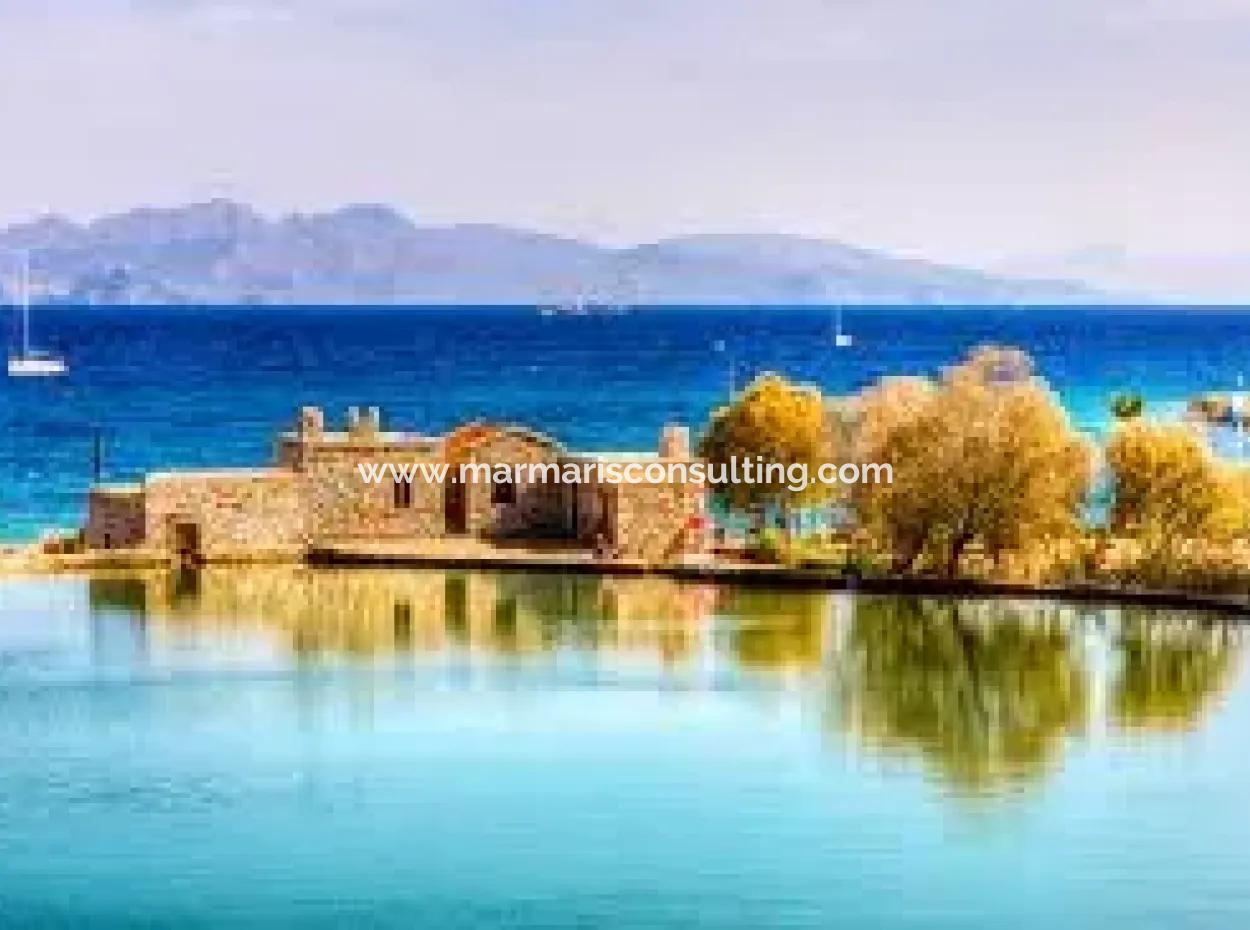 Land For Sale Suitable For The Construction Of A Seafront Hotel With 10000M2 Tourism Zoning At The Seafront In The District Of Datca