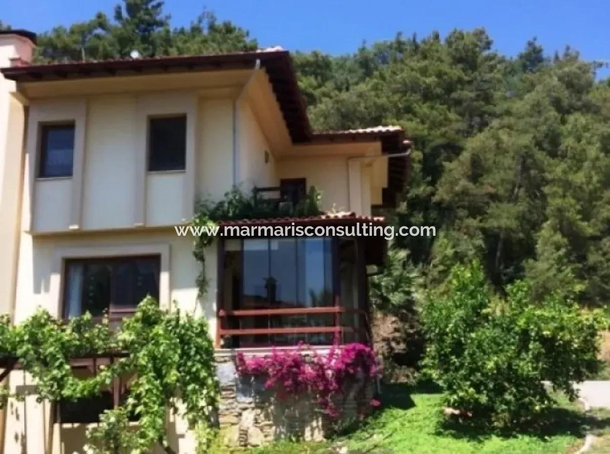 Detached Villa With A Garden For Sale In Ula Muğla District Sultanahmet Neighborhood Twin