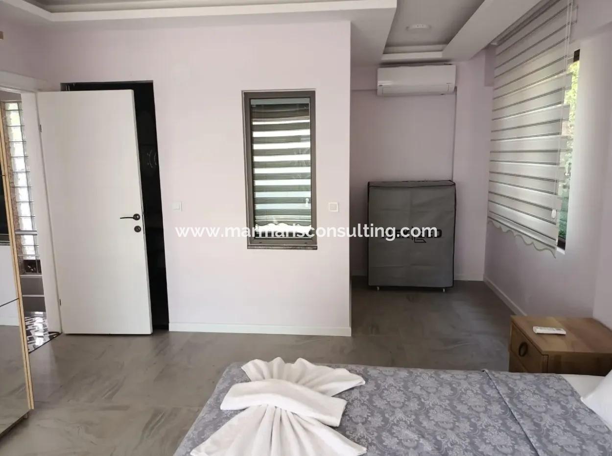 Villa For Sale In Marmaris Söğüt Village, With Magnificent Sea View, Swimming Pool, Parking, 3 Rooms, 1 Living Room, Garden, 200M2 Usage Area