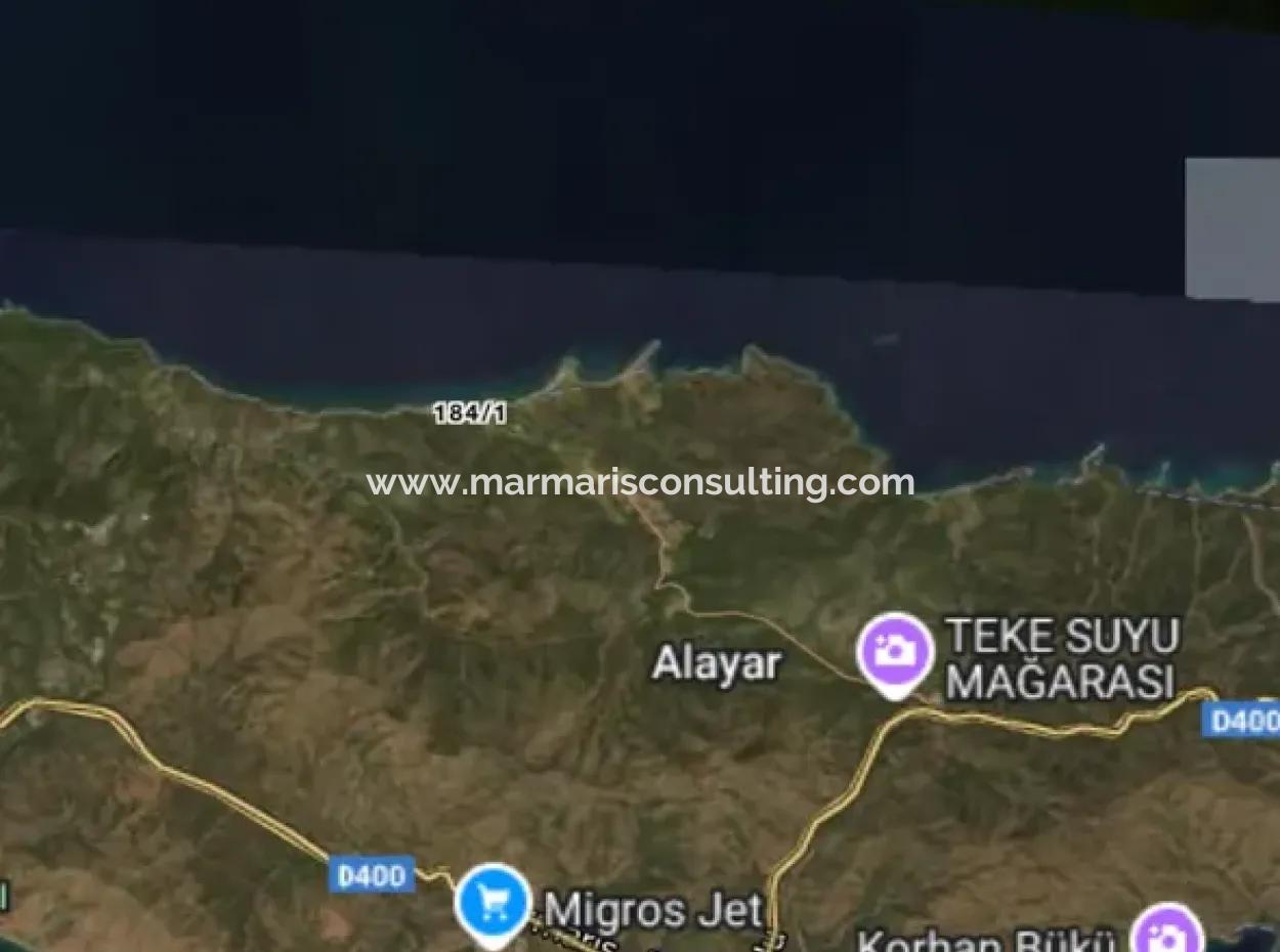 Seaside 4500M2 Suitable Land For Sale In Alavara Neighborhood Of Datça District