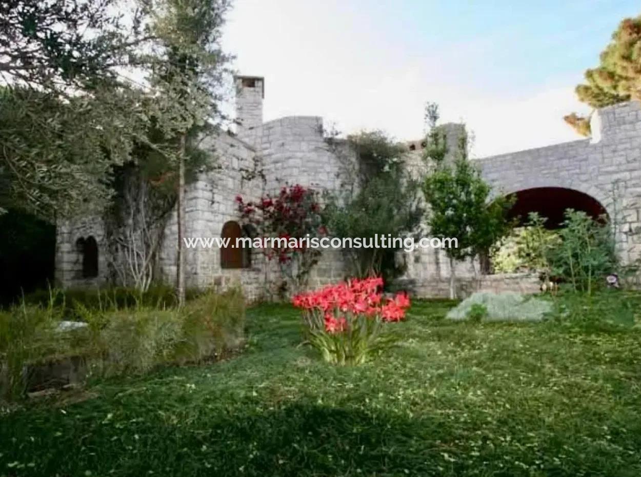 81000M2 Island For Sale In Marmaris Region 31000M2 Title Deed Official Electricity Water Available Manor House With Legal House In It