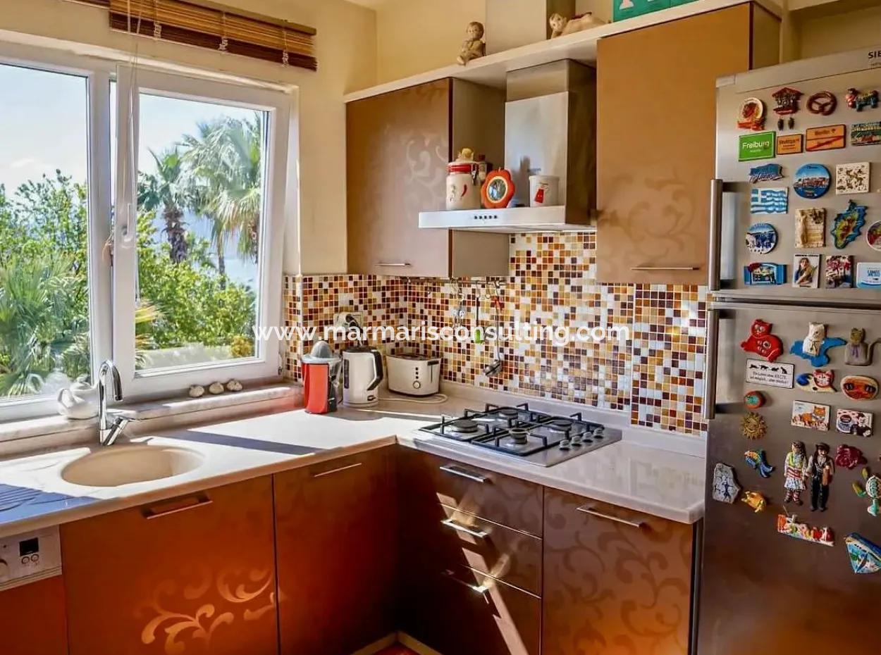 2 Rooms 1 Living Room 106M2 Mansion Apartment For Sale In A Magnificent Location By The Sea In The Center Of Marmaris