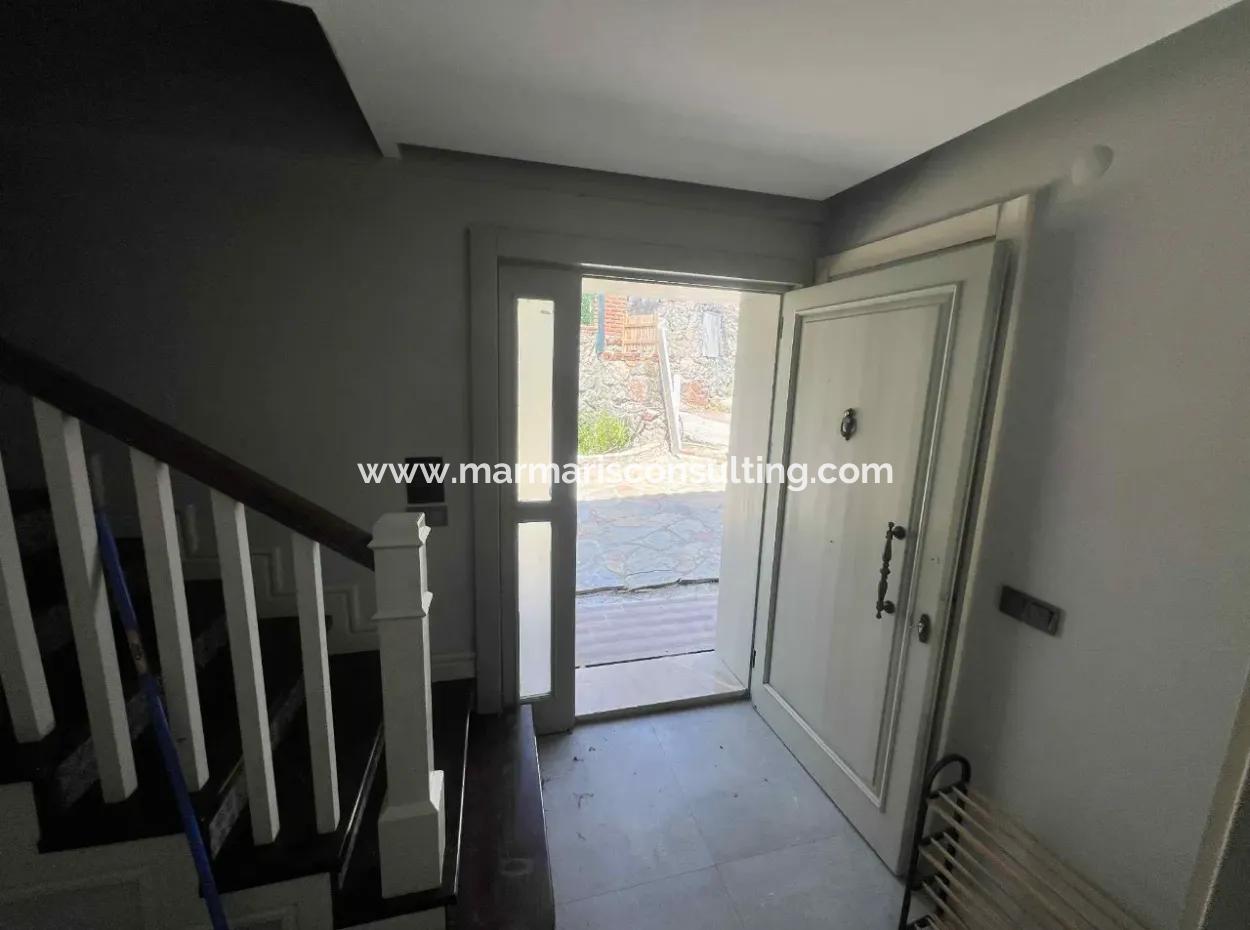 3 Rooms 1 Living Room 140M2 2 Villas For Sale With Swimming Pool With Magnificent Sea View In Selimiye Neighborhood Of Marmaris District