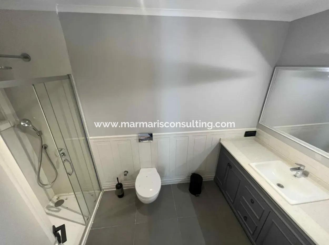 3 Rooms 1 Living Room 140M2 2 Villas For Sale With Swimming Pool With Magnificent Sea View In Selimiye Neighborhood Of Marmaris District