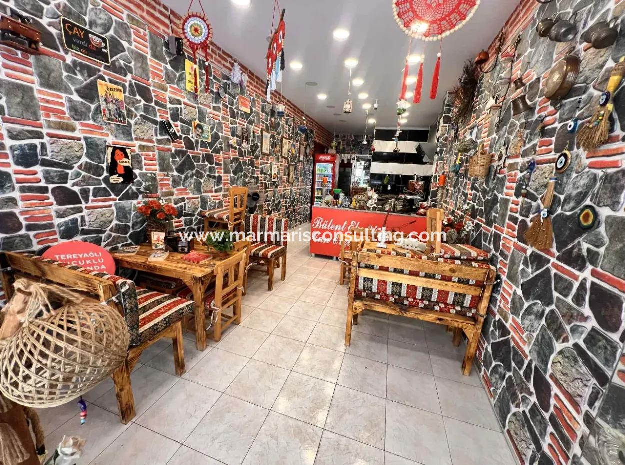 Shop For Sale In The Bustling Center Of Marmaris With Ready Customers With Its Unique Concept