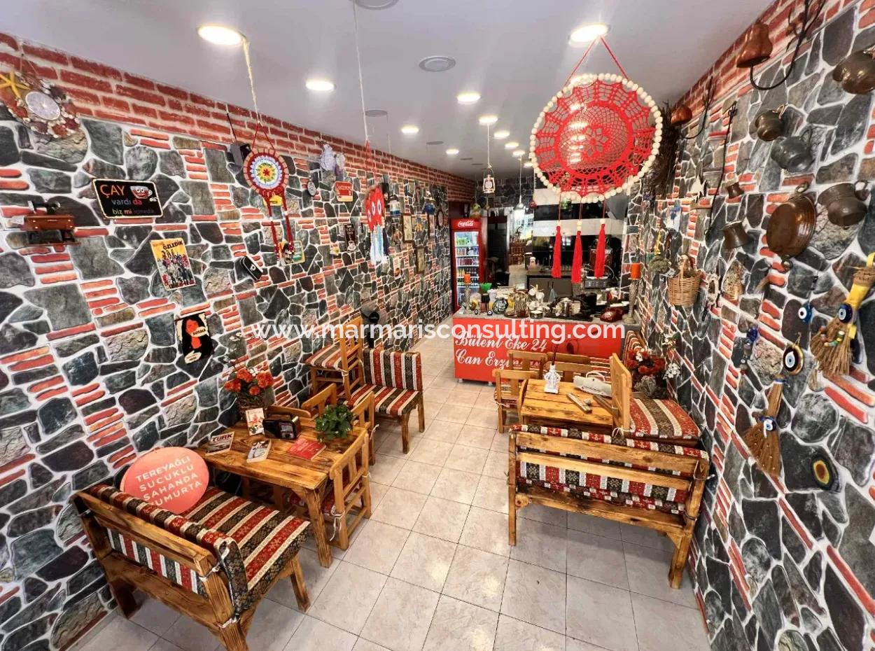 Shop For Sale In The Bustling Center Of Marmaris With Ready Customers With Its Unique Concept