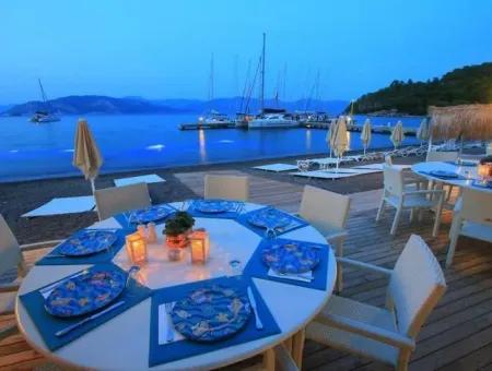 Marmaris,For Sale Built On A Plot Of 5000 M2 E 18 Km Away From The Villa And The Existing Pier Restaurant