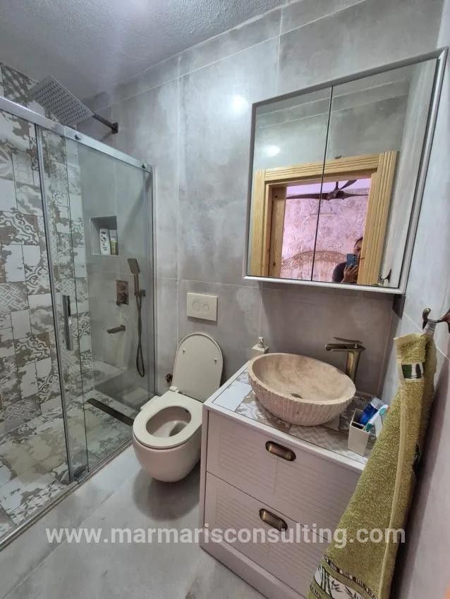 В Селимие 2+1 С Видом На Море Отдельный Дом Из Камня Для Продажи