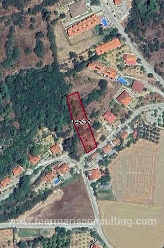 Akyaka,ya 8 Km Uzaklıkta 15 Odalı Villa Projesi Çizilmiş 1186 M2 Satılık Arsa