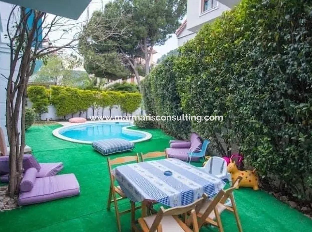Marmaris Armutalan Mevkii Tam Müstakil Havuzlu 4 Oda 1 Salon Tripleks Villa Satılık