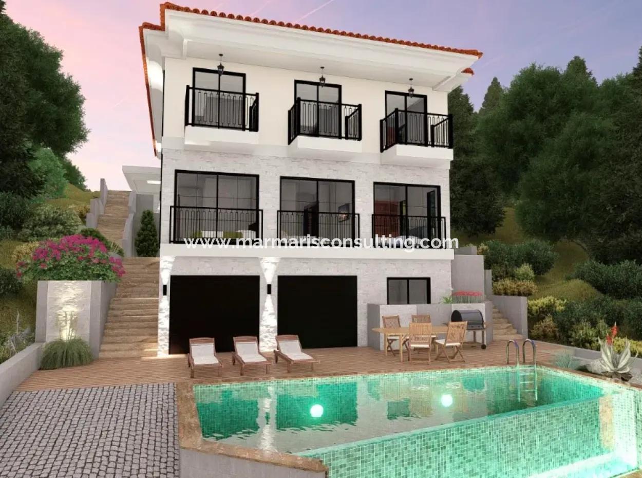 Muğla Akyaka,Ya 7 Km Mesafede Ataköy Mevkisinde Orman Manzaralı 20 Odalı Sonsuzluk Havuzu Mevcut Satılık Butik Otel