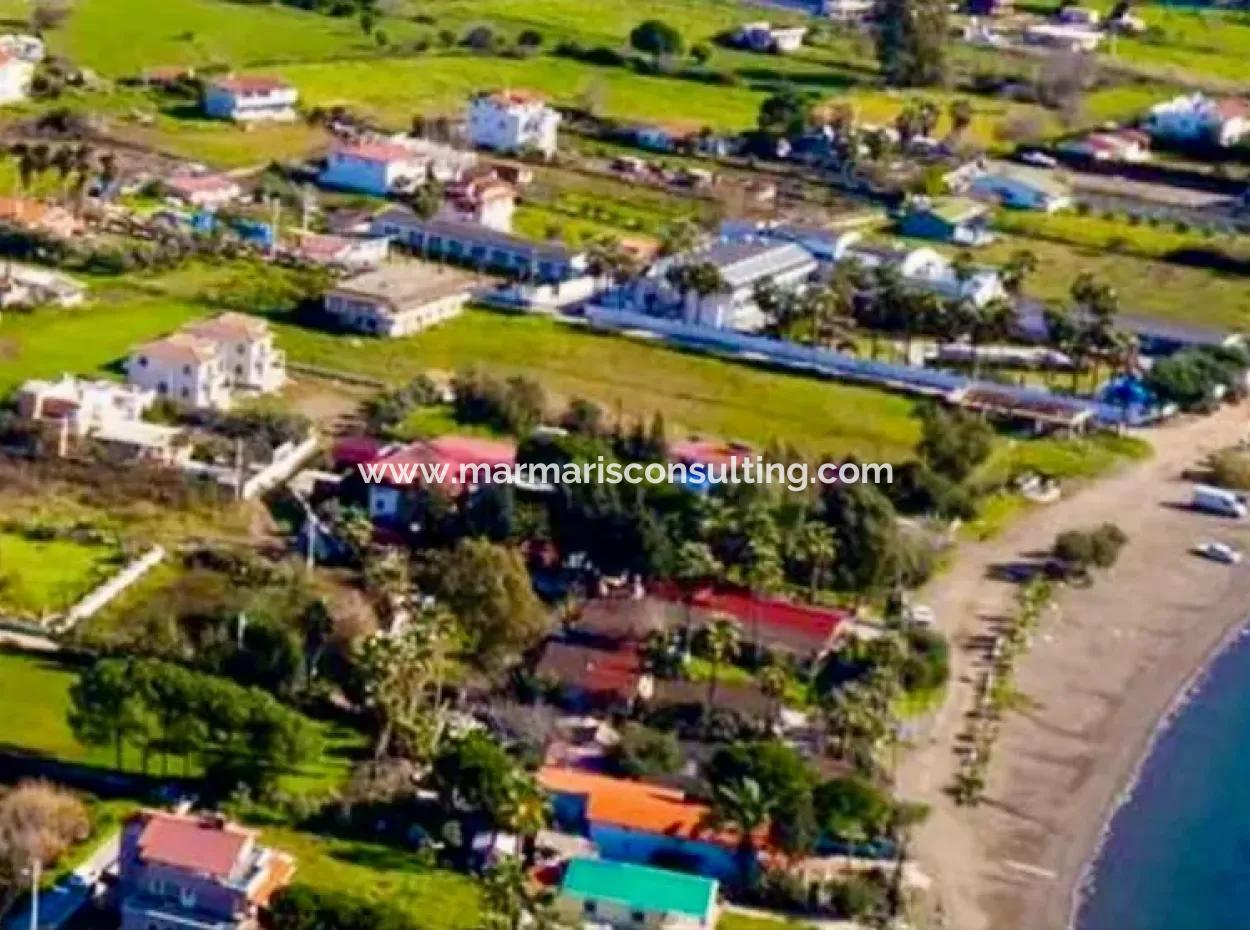 Marmaris Hisarönü Koyunda Denize Sıfır 6500M2 Turizm Alanı İçerisinde Satılık Arsa