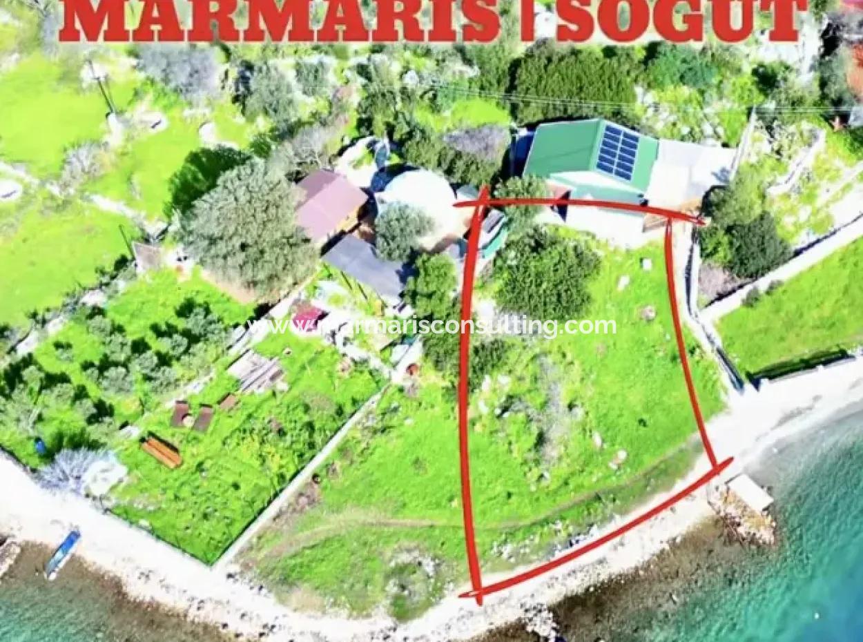 Emlakçıdan Marmaris İlçesi Söğüt Mahallesinde Denize Sıfır 380M2 Satılık Tarla