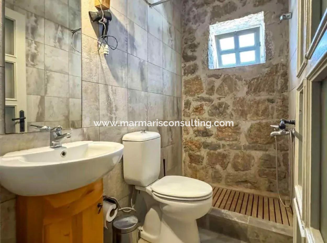 Eski Datça Köyünde Tam Müstakil 150M2 Arsa İçerisinde 4+1  Satılık Taş Villa