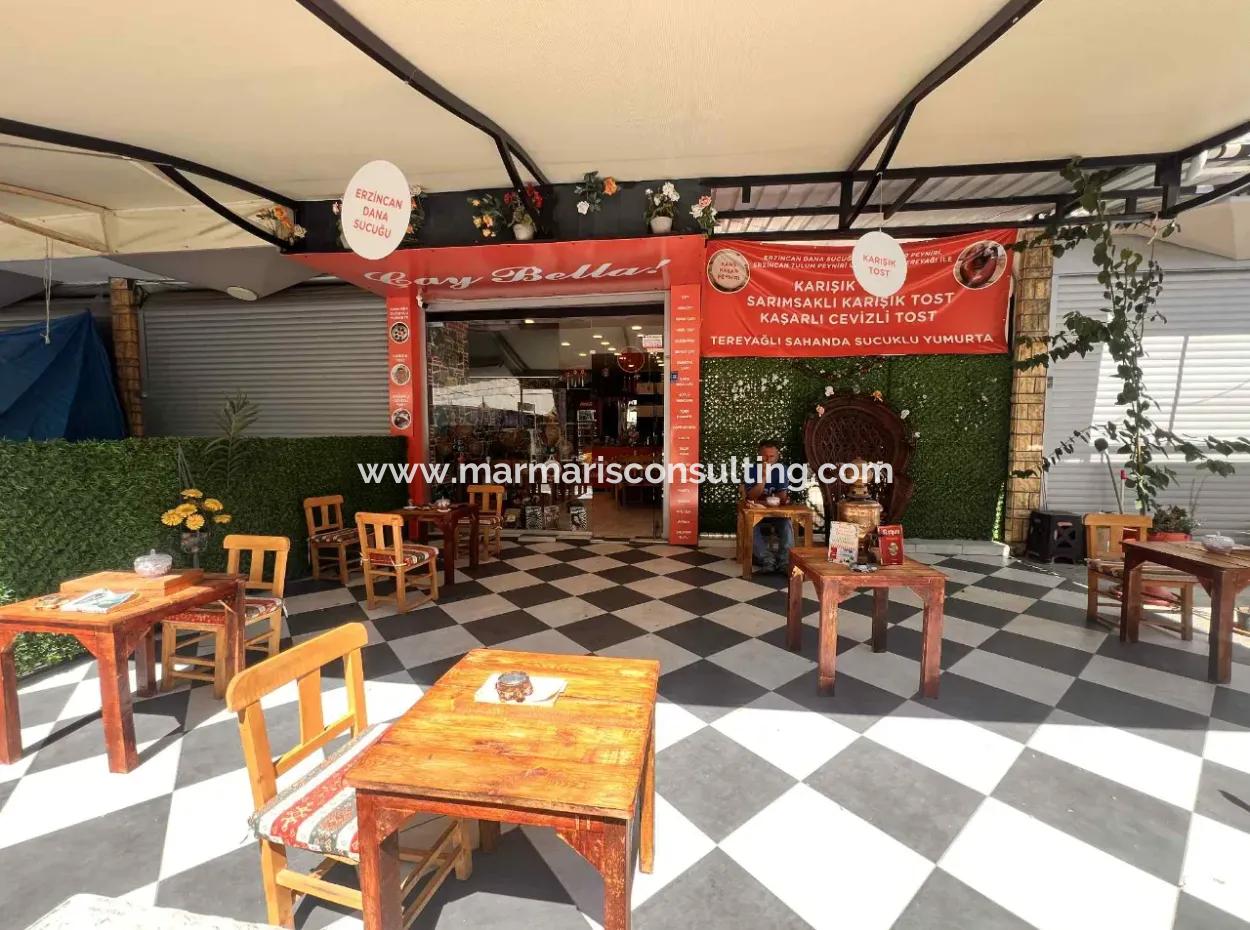 Marmaris Hareketli Merkezinde Eşsiz Konsepti İle Hazır Müşterisi Olan Satılık Dükkan